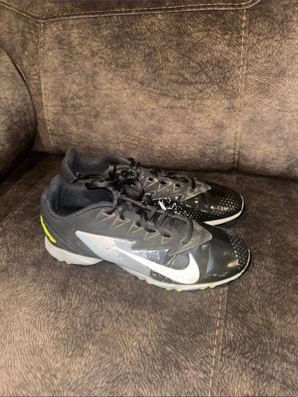 Nike‎ Fastflex Vapor black and White baseball cleats size 8